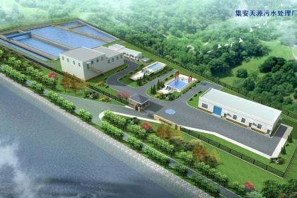上海建筑效果图设计,工厂鸟瞰图制作,园林景观